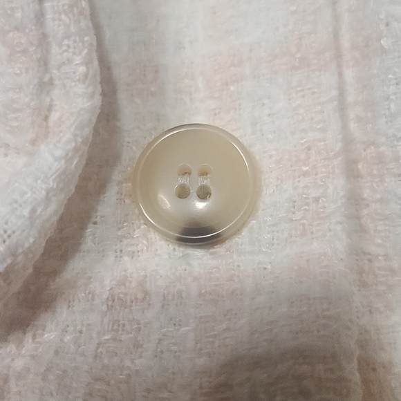 Liz Claiborne Pale Peach Tweed Shacket with Belt - Picture 8 of 11